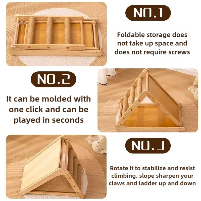 Cat Scratcher,Folding, multi-function cat scratching rack