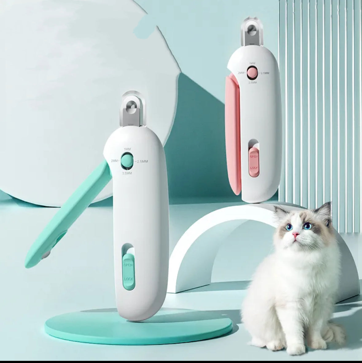 Professional Pet Nail Clippers with Adjustable Hole Sizes