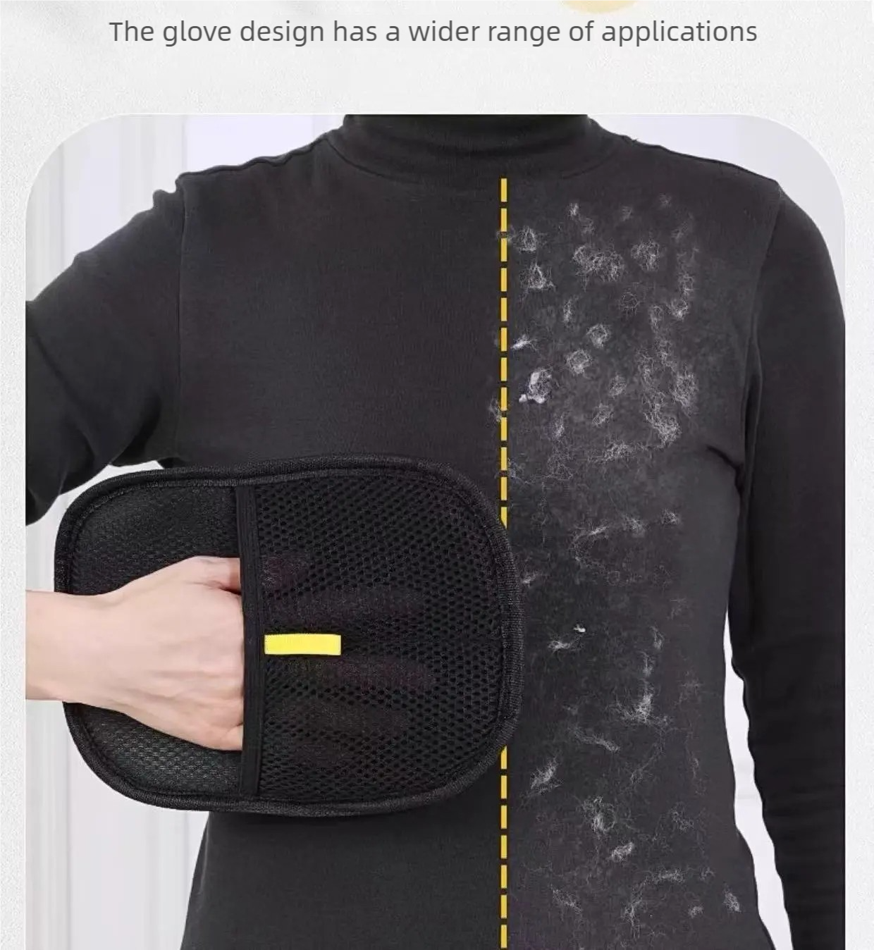 Electrostatic dehairing gloves