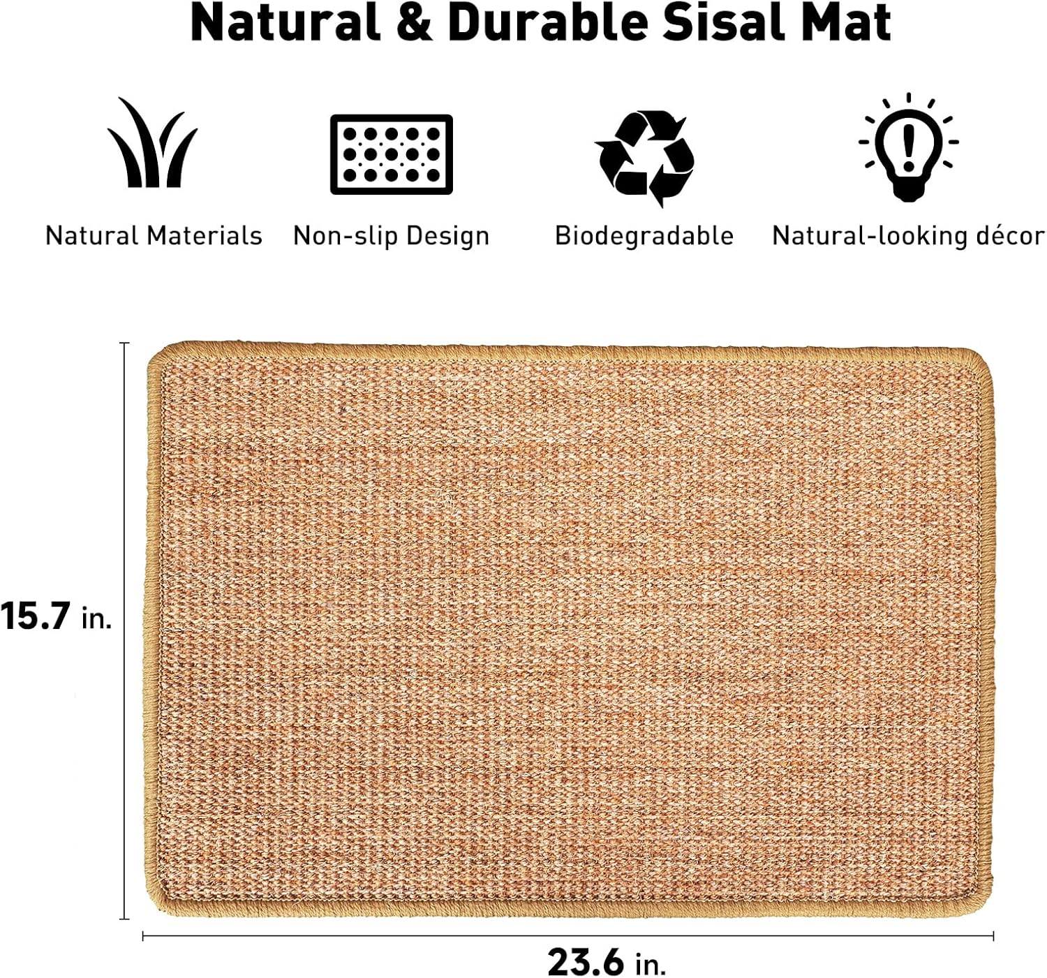 Cat Scratcher Mat,Natural Sisal Cat Scratch Mats