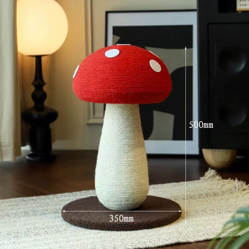 Mushroom-Shaped Cat Scratching Post – Durable, Dust-Resistant, and Made from Natural Bug-Free Materials