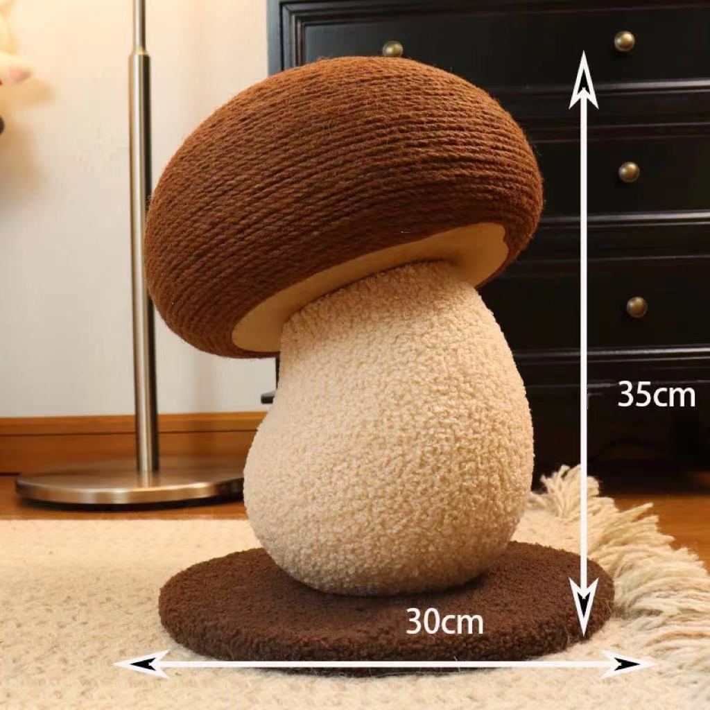 Mushroom Shaped Cat Scratch Post-Wear-resistant to dust, natural material does not produce bugs