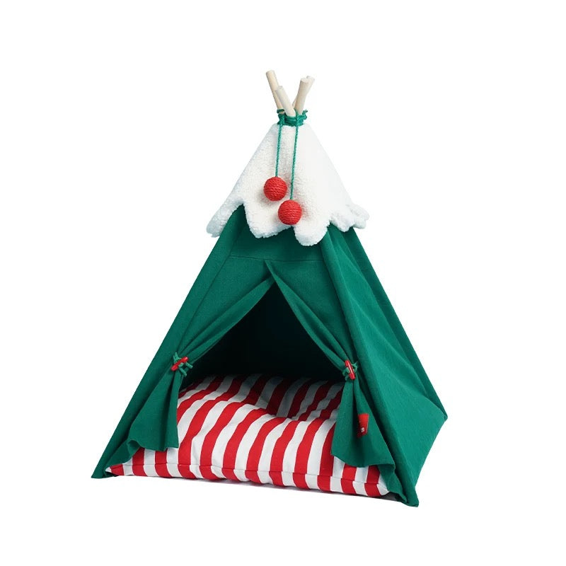 Christmas cat tent