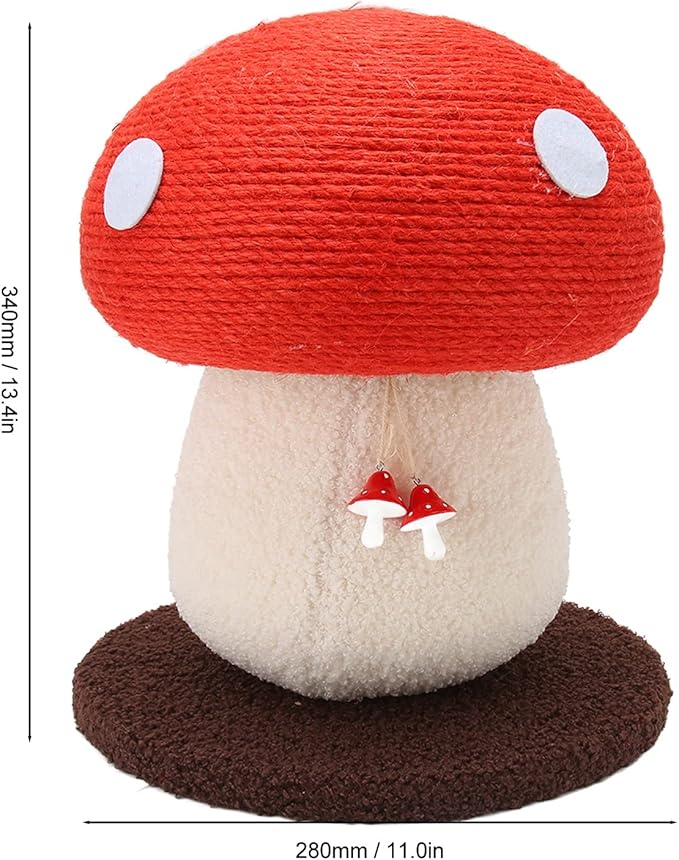 Mushroom Shaped Cat Scratch Post-Wear-resistant to dust, natural material does not produce bugs