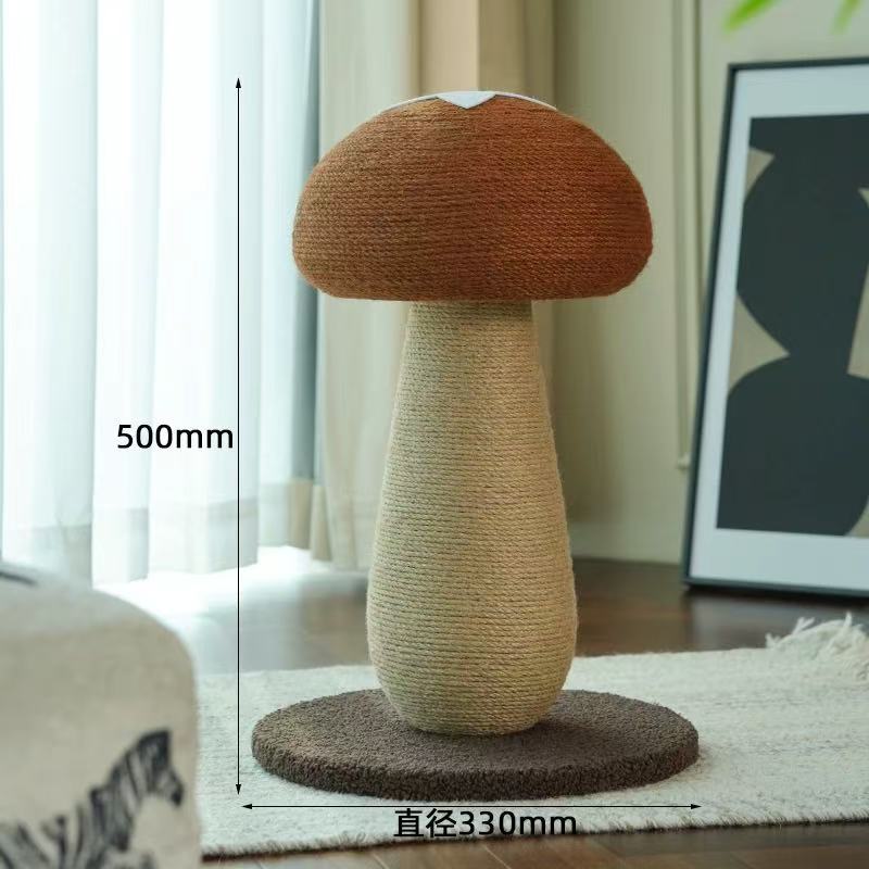 Mushroom-Shaped Cat Scratching Post – Durable, Dust-Resistant, and Made from Natural Bug-Free Materials