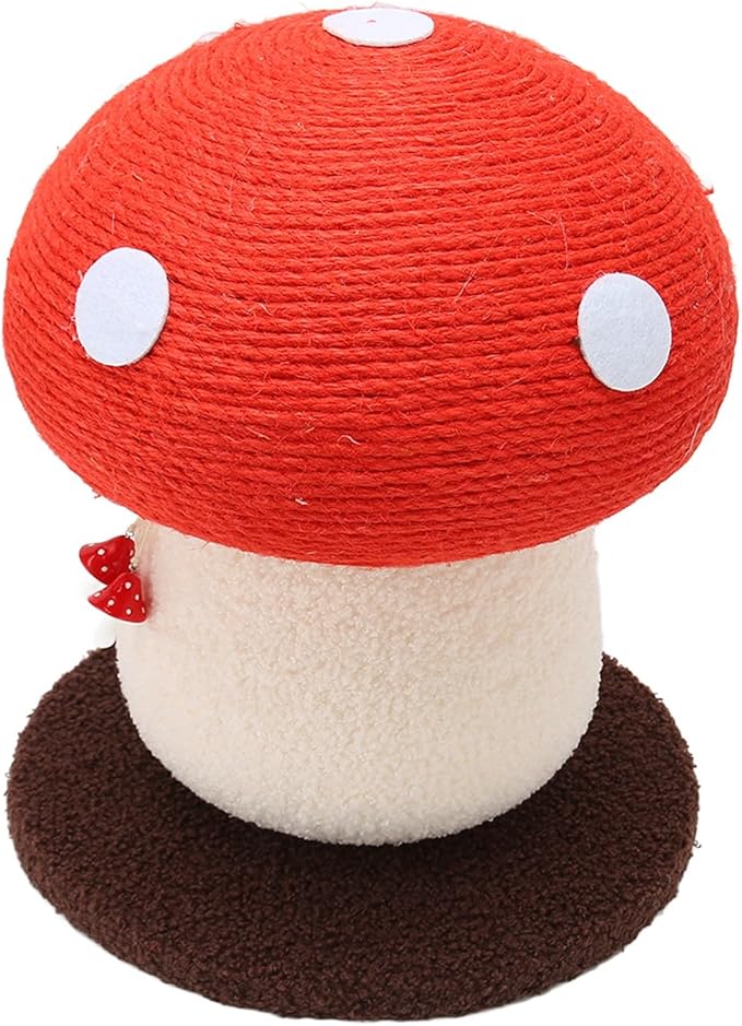 Mushroom-Shaped Cat Scratching Post – Durable, Dust-Resistant, and Made from Natural Bug-Free Materials