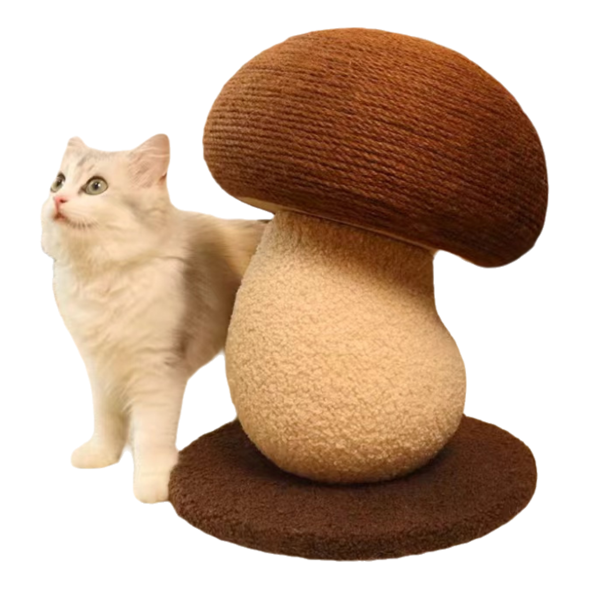 Scratch-resistant_mushroom_cat_scratcher_post