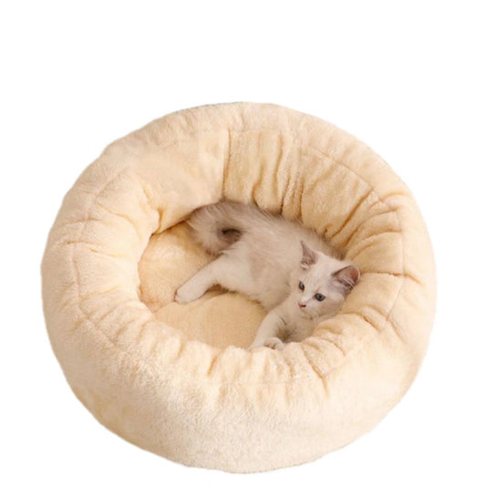 Deep Sleep - Warm winter short velvet cat bed